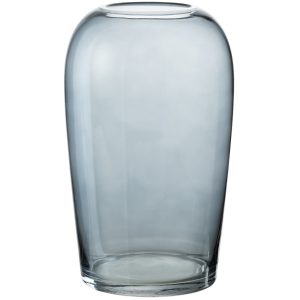 Šedá skleněná váza J-Line Mony 29