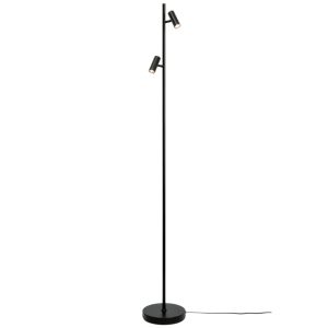 Nordlux Černá kovová stojací lampa Omari 141 cm  - Výška141 cm- Průměr základny 20 cm