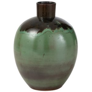 Zelená keramická váza J-Line Alina 47 cm  - Výška47 cm- Průměr 33 cm