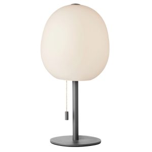 Stříbrná kovová stolní lampa Halo Design Wrong 32 cm  - Výška32 cm- Průměr 16 cm