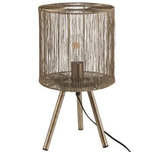 Mosazná kovová stolní lampa J-Line Nystad  - Výška45