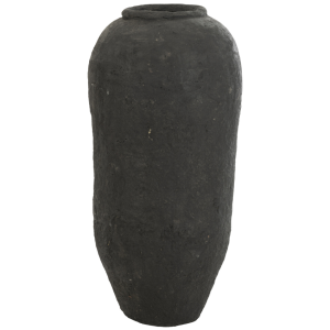 Černá váza J-line Mochos 99 cm  - Výška99 cm- Průměr 48 cm
