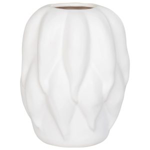 Nordic Living Béžová keramická váza Derbis 19