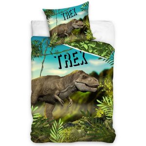 BedTex Bavlněné povlečení T-Rex v pralese
