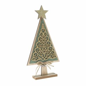 Dřevěný vánoční stromek Ornamente zelená