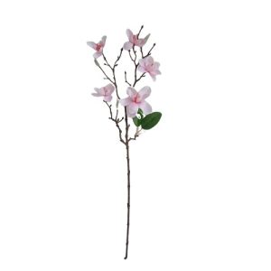 Umělá větvička Magnolie světle růžová