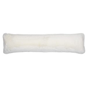 Bílý plyšový měkoučký dlouhý polštář Soft Teddy White Off - 90*13*20cm  Mars & More  - -