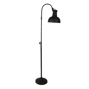 Černá stojací lampa Lumos s patinou - 59*27*189 cm Clayre & Eef  - -