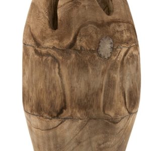 Dřevěná váza v přírodním provedení Inégal - ∅ 23*40