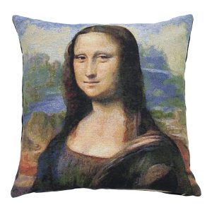 Gobelínový polštář Leonardo da Vinci Mona Lisa - 45*45*15cm Mars & More  - -
