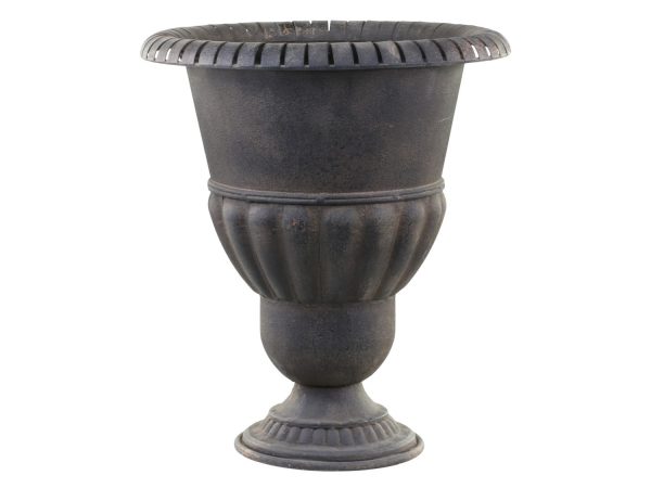 Granitový antik obal na květináč/ váza ve tvaru číše Frenchie - Ø 42*49cm Chic Antique  - -