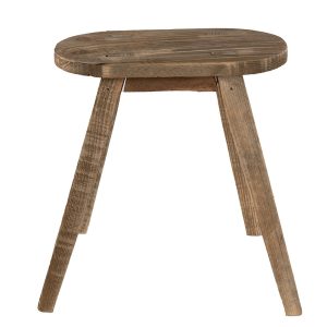 Hnědý dekorační květinový dřevěný oválný stolek - 30*16*32 cm Clayre & Eef  - -