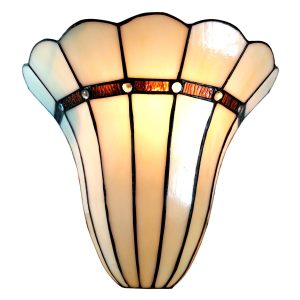 Nástěnná lampa Tiffany Genna - 28*18*33 cm Clayre & Eef  - -