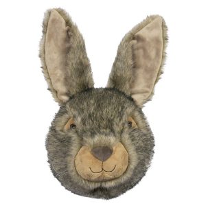 Nástěnná plyšová dekorace hlava králík Cuddly Rabbit - 39*20*47cm Mars & More  - -