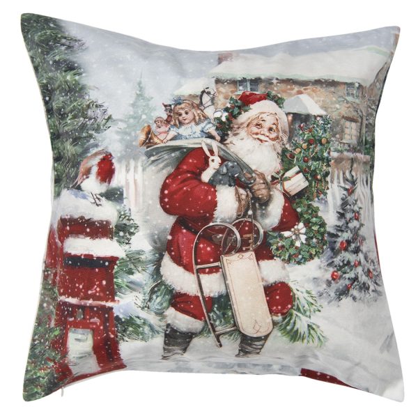 Povlak na polštář Santa - 45*45 cm Clayre & Eef  - -