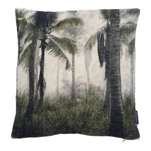 Sametový polštář s palmami Palm  - 45*45*10cm Mars & More  - -