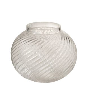 Skleněná průhledná váza Stripes S - Ø 15*12