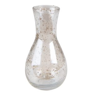 Skleněná transparentní váza Milia - Ø 8*15 cm Clayre & Eef  - -