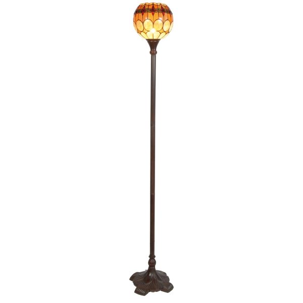 Stojací lampa Tiffany Oxford - Ø 27*184 cm 1x E27 / Max 60W Clayre & Eef  - -