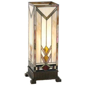 Stolní lampa Tiffany Arrow - 18*45 cm 1x E27 / Max 60W Clayre & Eef  - -