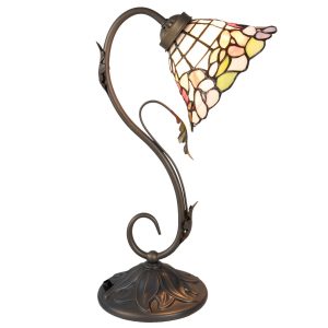 Stolní Tiffany lampa Blooming - Ø 20*48 cm Clayre & Eef  - -