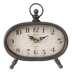 Stolní vintage hodiny Rosine- 19*6*19 cm / 1*AA Clayre & Eef  - -
