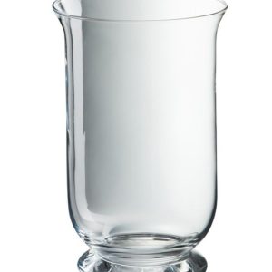 Transparentní skleněná váza Hurricane - Ø18*30 cm J-Line by Jolipa  - -