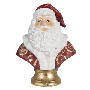 Vánoční dekorace busta Santa - 33*20*44 cm Clayre & Eef  - -