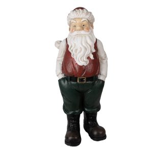 Vánoční dekorace socha Santa - 26*25*51 cm Clayre & Eef  - -
