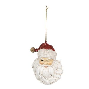 Vánoční závěsná dekorace Santa - 8*5*12 cm Clayre & Eef  - -