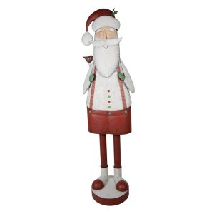 Veliká vánoční kovová dekorace socha Santa - 70*30*206 cm Clayre & Eef  - -