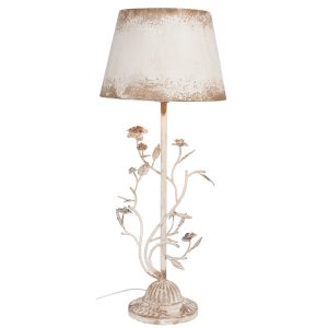 Vintage stolní lampa s růžemi -  Ø 33* 79 cm / E27/60W Clayre & Eef  - -