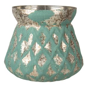 Vintage váza s dekorem Damali – Ø 16*19 cm Clayre & Eef  - -