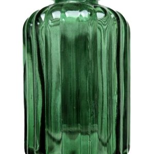 Zelená skleněná dekorační vázička / svícen Tilli - Ø  6*10 cm Sommerfield  - -