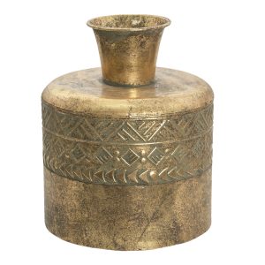 Zlatá antik dekorační váza Pater - Ø 21*25 cm Clayre & Eef  - -