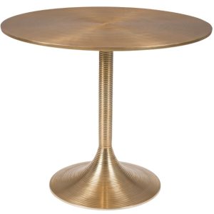Zlatý kulatý jídelní stůl Bold Monkey Hypnotising 92 cm  - Výška76 cm- Průměr 92 cm