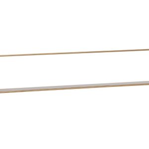 Hoorns Zlatá kovová police Antique 100 cm  - Výška16 cm- Šířka 100 cm