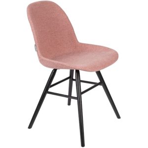 Růžová látková jídelní židle ZUIVER ALBERT KUIP  - Výška81