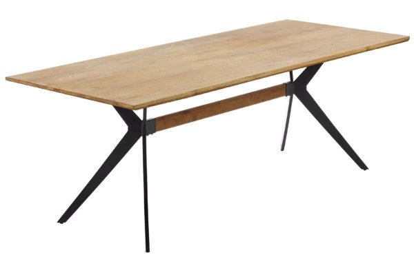 Dubový jídelní stůl Kave Home Amethyst 160 x 90 cm  - Šířka160 cm- Hloubka 90 cm