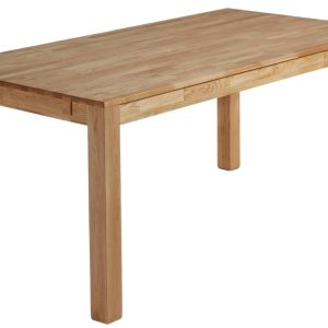 Dubový rozkládací jídelní stůl Kave Home Isbel 140/220 x 90 cm  - Výška75 cm- Šířka 140/220 cm