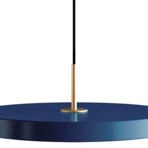 Umage Petrolejově modré kovové závěsné světlo Asteria Ø 43 cm  - Výška14