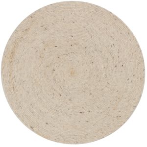 Béžovo šedý vlněný koberec Kave Home Takashi 200 cm  - Výška1 cm- Průměr 200 cm