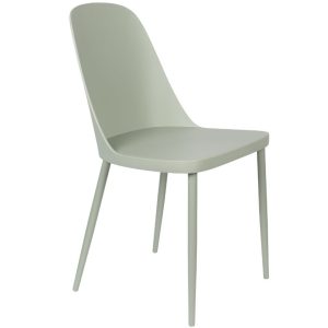White Label Mintově zelená plastová jídelní židle WLL Pip  - Výška85 cm- Šířka 46 cm