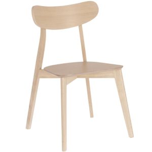 Dubová dřevěná jídelní židle Kave Home Safina  - Výška80 cm- Šířka 49 cm