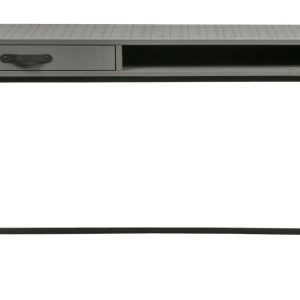 Hoorns Šedý borovicový psací stůl Neville 130 x 58 cm  - Výška75 cm- Šířka 130 cm