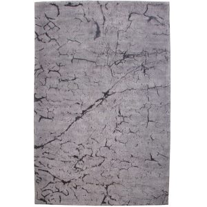 Moebel Living Šedý bavlněný koberec Charlize 240 x 160 cm  - Šířka160 cm- Hloubka 240 cm