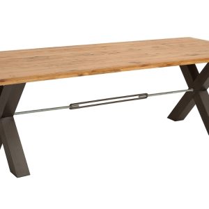 Moebel Living Masivní dubový jídelní stůl Hogan 200x100 cm  - Šířka200 cm- Hloubka 100 cm