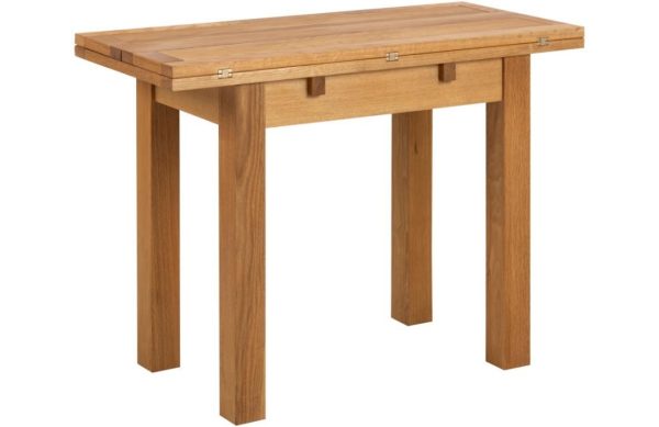 Scandi Dubový rozkládací jídelní stůl Kinley 100 x 90 cm  - Výška75 cm- Šířka 100/100 cm