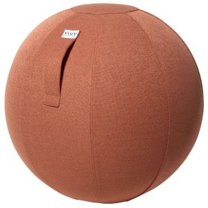Oranžový sedací / gymnastický míč  VLUV SOVA Ø 65 cm  - Max. nosnost120 kg- Gramáž 466g/m2