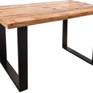 Moebel Living Masivní mangový jídelní stůl Fabio 140 x 80 cm  - Výška77 cm- Šířka 140 cm